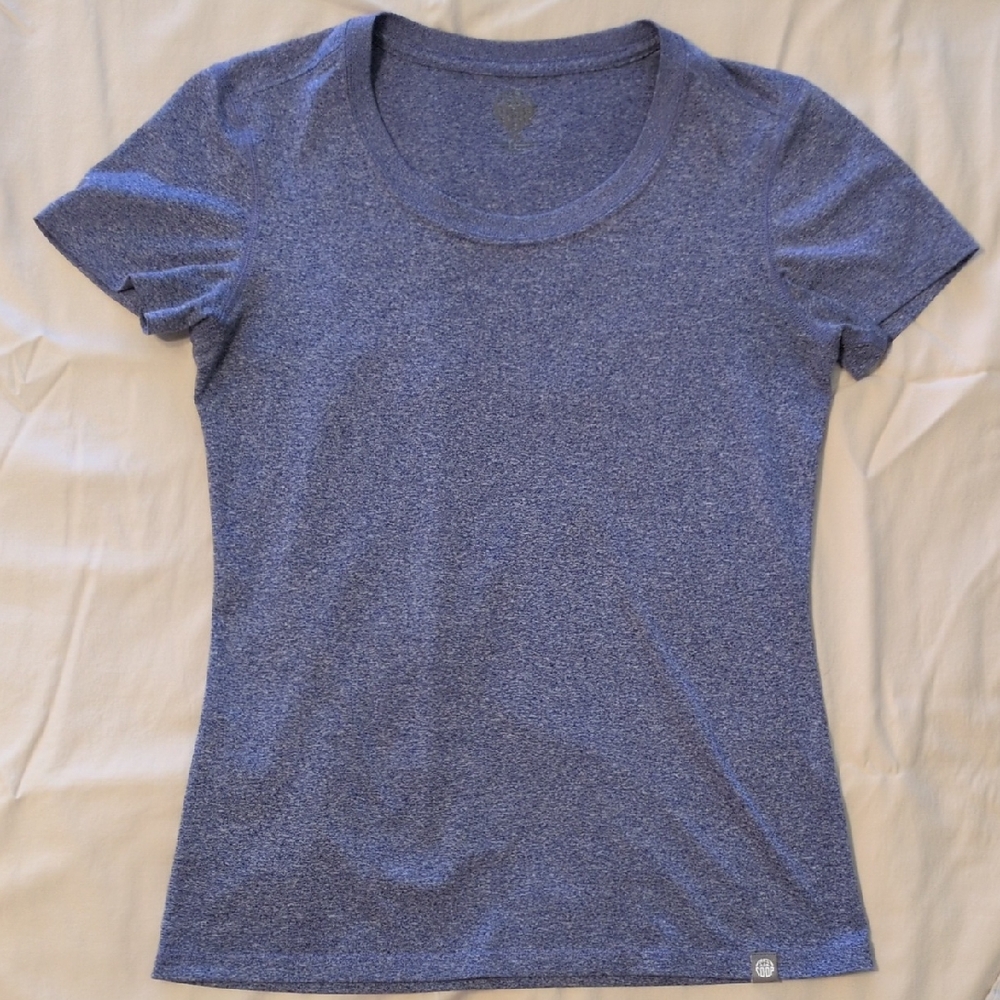 REI CoOp Women’s Athletic Tee in Heather Blue